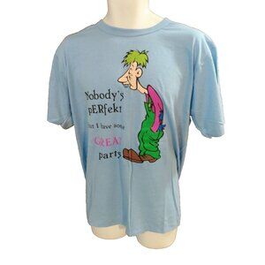 Vintage 90s Nobody's Perfect But I have Some Great Parts T Shirt Hillbilly Humor